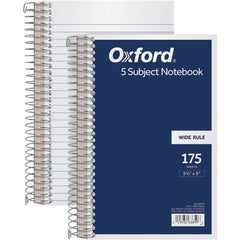 NOTEBOOK,5 SUB,9.5X6,WH