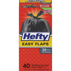 BAG,HEFTY,30GAL,FLAP,BK
