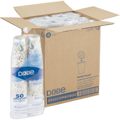 CUP,W/LID,12OZ,HOT,50/PK