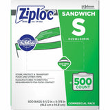 BAG,ZIPLOC SANDWICH 500CT