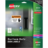 LABEL,SS SIGN,3.5X5,60,WH