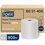 TOWEL,HRDWND,1PLY,WH,6/CT