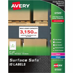 LABEL,DURID,4X6,100BX,WH