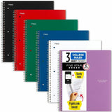 NOTEBOOK,3SUB CR,6PK ,AST