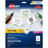CARD,SQUARE,180/PK,WH