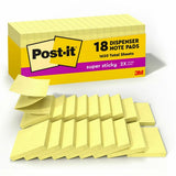 NOTE,SS,3"X3",18PD/PK,YL