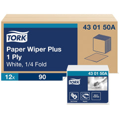 WIPER,PAPER,1/4 FLD,WH