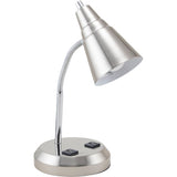 LAMP,GS NECK,15" DESK,SV