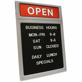 SIGN,UPSCALE,OPN/CLS,LTRS