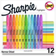 HILIGHTER,SH PKT,12PK,AST