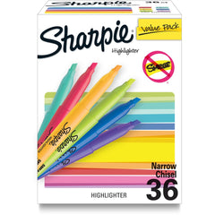 HILIGHTER,36PK,CLR FL,AST