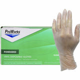 GLOVES,VNYL,MD,CLR,100/BX