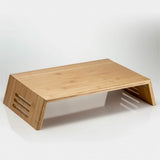 DESK,BAMBOO MONITOR STAND
