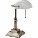 LAMP,BANKERS,13W DESK,SV