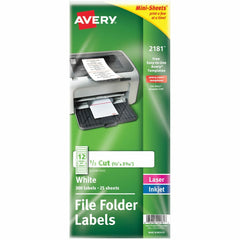 LABEL,FLE FLDR,WHT,300/PK