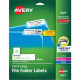 LABEL,XL FF 1/3 CUT,WHT