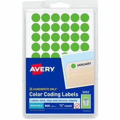LABEL,.5RND,840/PK,NEGN