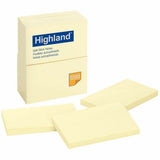 NOTE,HLND,3X5,12/PK,YW