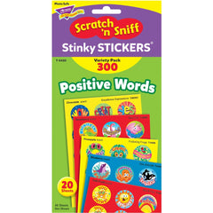STICKERS,PSTV WRDS,300/PK